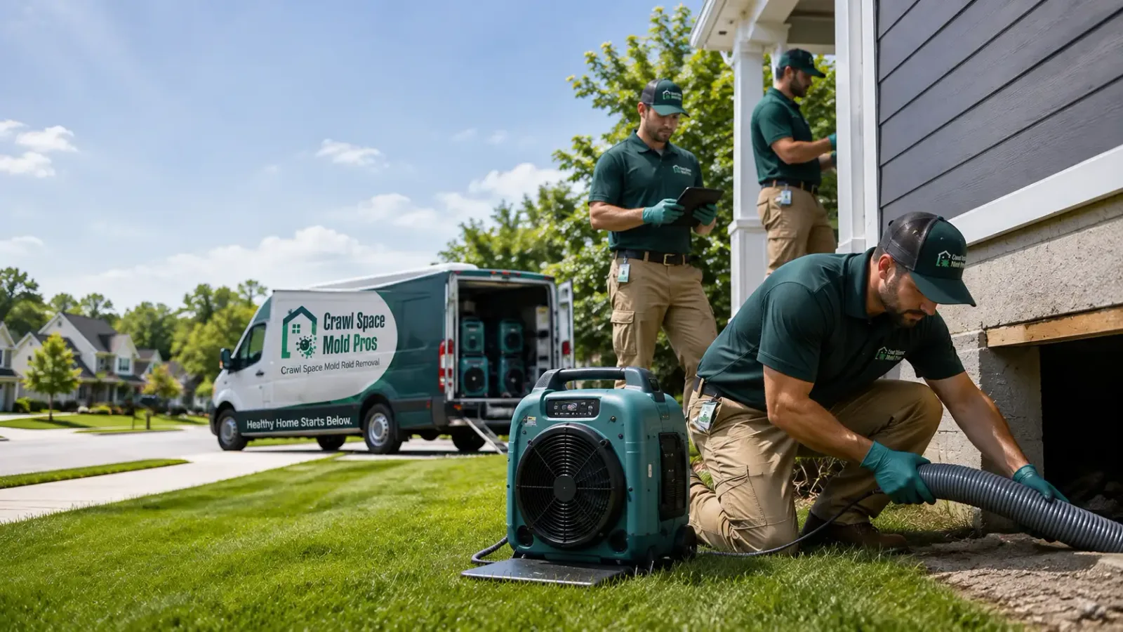 Crawl Space Mold Removal in Lisbon, IA